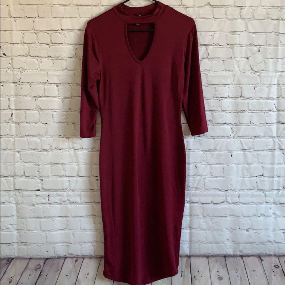 Rue 21 midi dress with choker